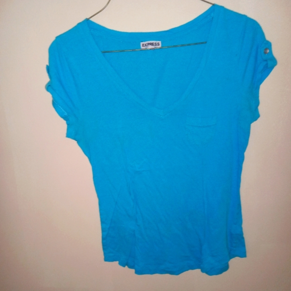 Express blue tee